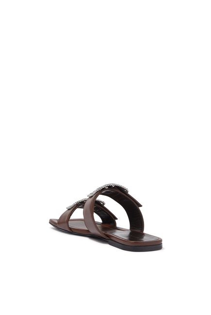 Saba Buckle Slide Sandals